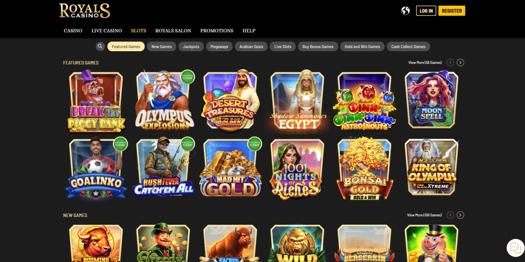 Royals Casino Review of banking and cryptocurrency support