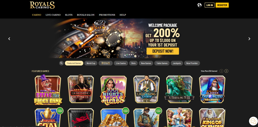 Royals Casino Review for casual players and experienced casino enthusiasts