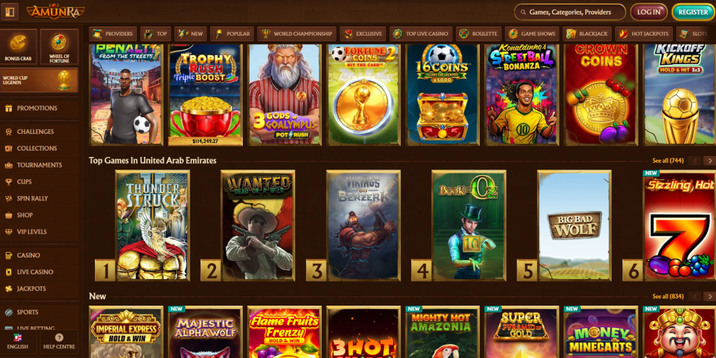 AmunRa Casino Review with 3,000 casino games